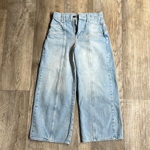 Free People high waisted flare jeans, ankle length
